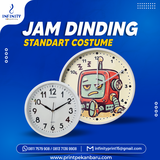 Jam Dinding Standard Custom