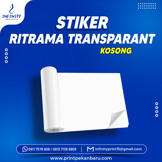 Stiker Ritrama Transparant Kosong