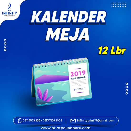 Kalender Meja 12 Lembar